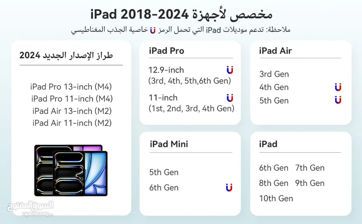 قلم ايباد جديد غير مستخدم أصلي متوفر قطعتين