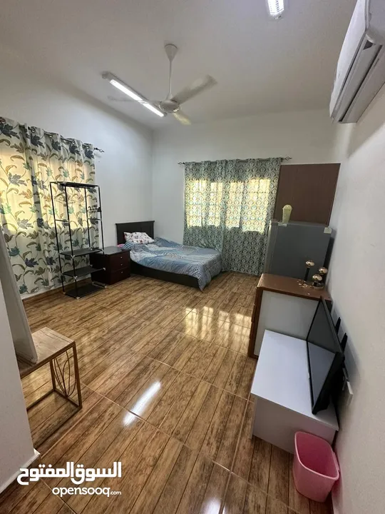 FoR Rent Room غرفه وحمام مفروشه للايجار السعر شامل الفواتير العنوان العذيبه قريب من 18 نوفبر خلف صيد