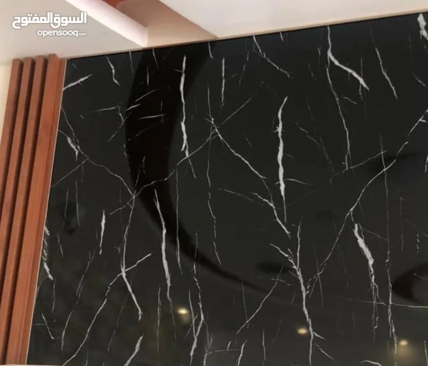 ألواح حائط PVC رخامي UV مقاومة للرطوبة والحرارة بقياس 280×122