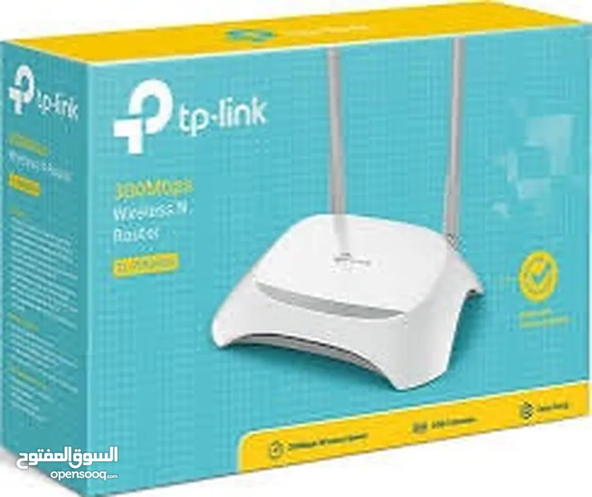 للبيع جهاز مرسل للشبكة و مستقبل و راوتر tp-link (ثلاثة أجهزة جديدة) اقل سعر ف السوق