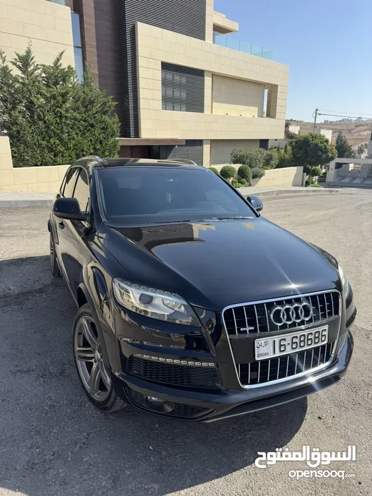 Audi Q7 S line 2015 بحاله الوكاله ممشى قليل