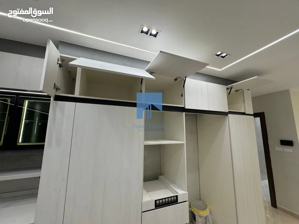 شقة أرضية فاخرة للبيع في تلاع العلي  - خلف السلطان 130م مع ترس امامي تشطيب سوبر ديلوكس