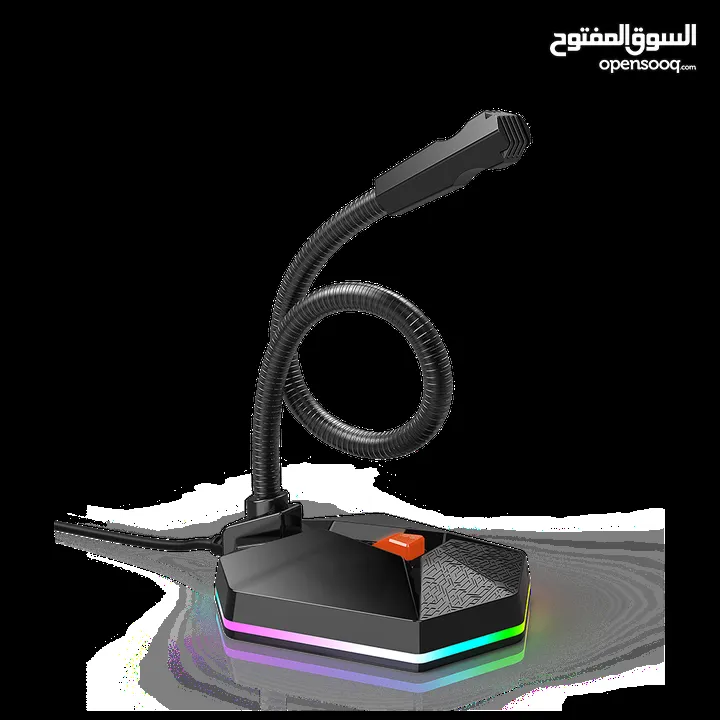 MEETION GOOSENECK WIRED MC-13 RGB GAMING MICROPHONE-مايكروفون سلكي للالعاب والمحاضرات