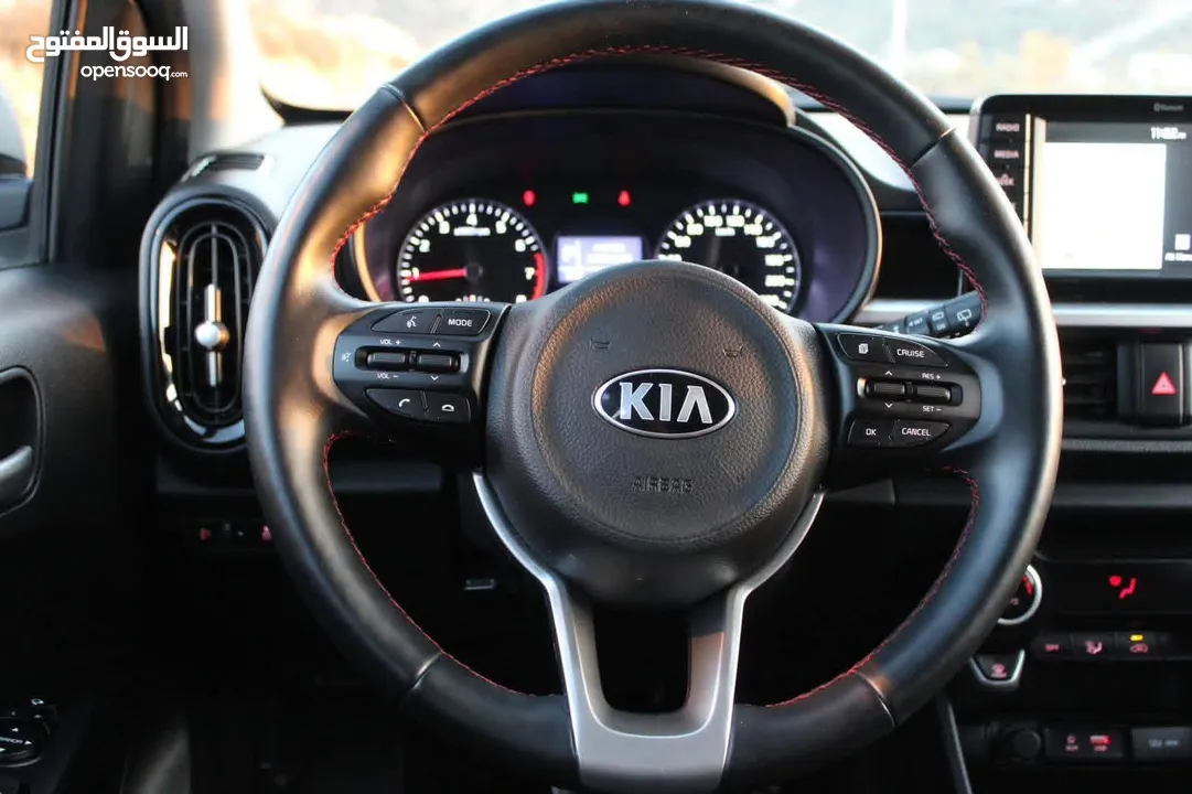 كيا بيكانتو GT-line 2020 للبيع ترخيص وتامين فل اللون ابيض نظيفة وحبة نادرة