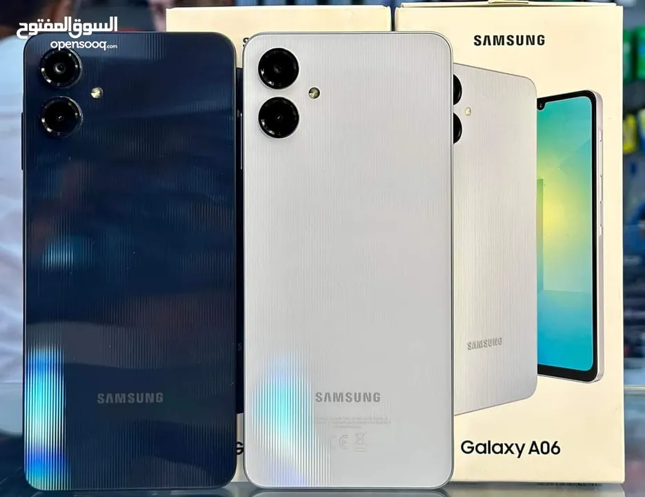 مستعمل ايام Samsung A06 رام  8 و 12 جيجا 64 و 128 أغراضة والكرتونه الأصلية متوفر توصيل