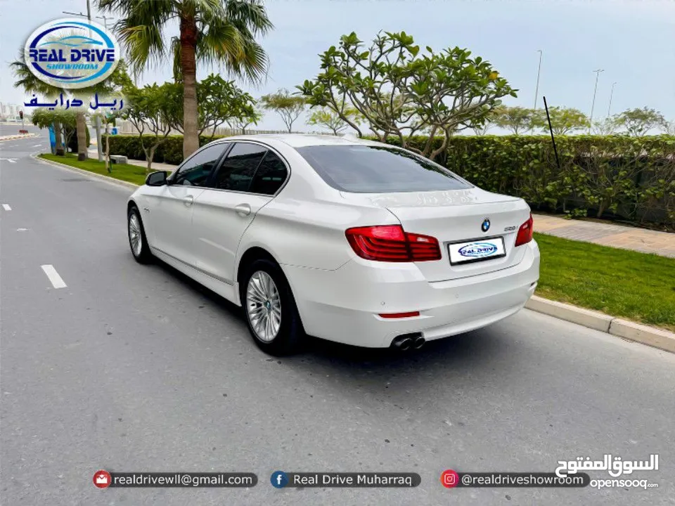 BMW 520i  Year-2014  Engine-2.0L Turbo  V4 Cylinder  Colour-white