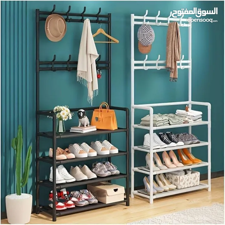 الحل يلي بخفف عجقتك بالبيت ستاند أحذية و تعليق بقطع ثابته غير قابله للانزلاق معدني 100%