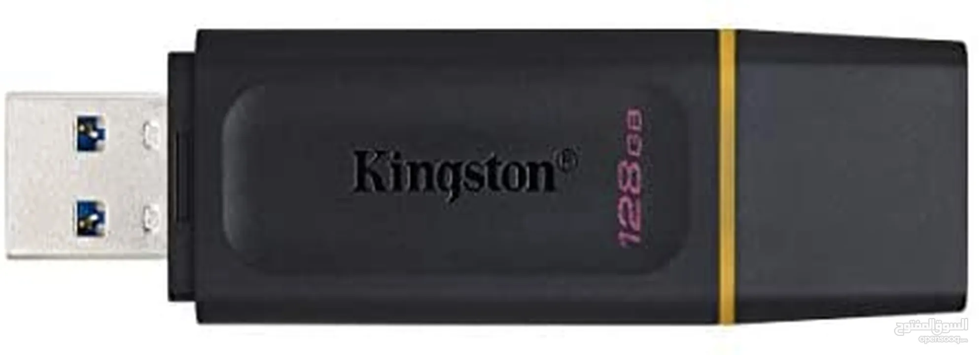 FLASH USB3.2 KINGSTON DATA TRAVELER 128GB فلاشة ميموري 128 جيجا  لتخزين معلوماتك بامان 