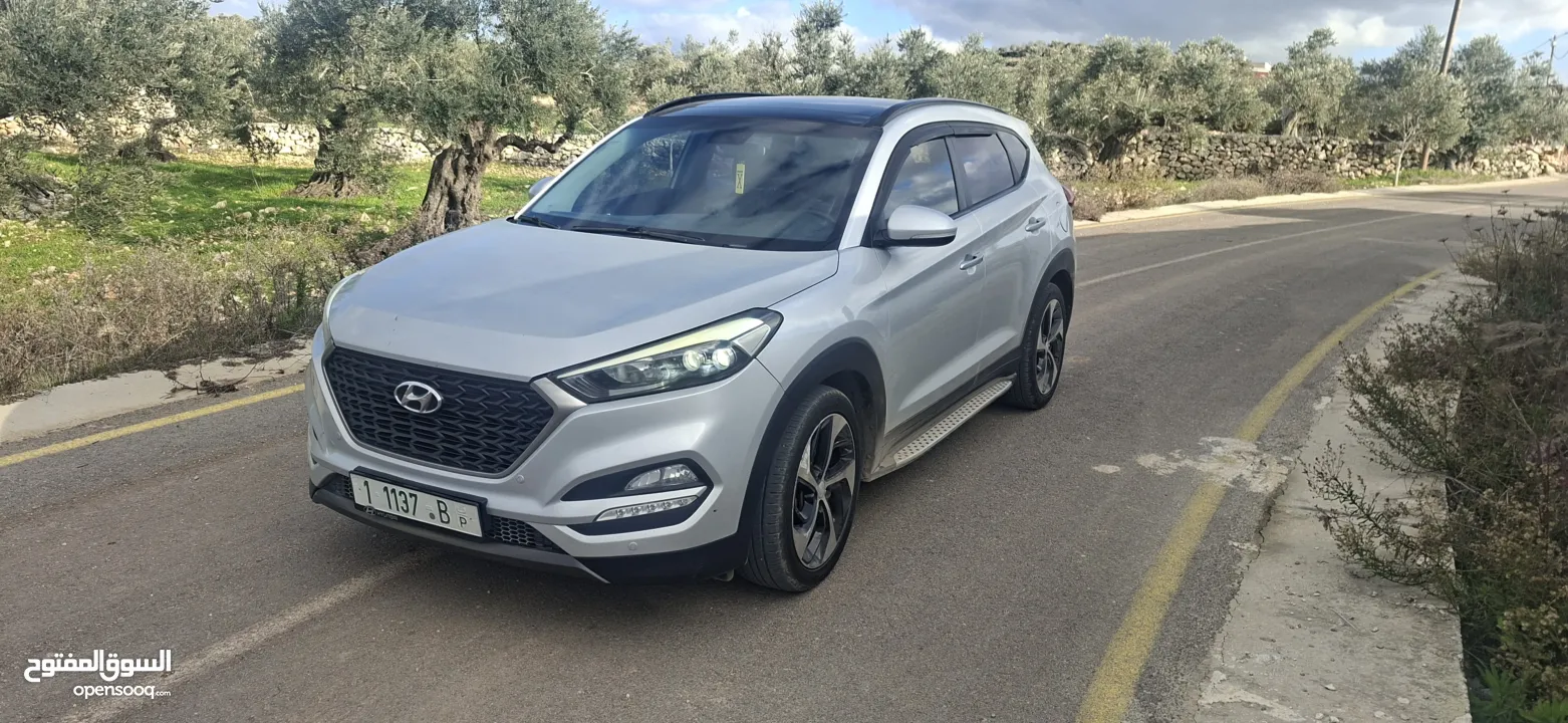 جيب هواندي توسان موديل 2016-ماتور 2000ديزل فل فل اضافات مع فتحة سقف بنوراما الجيب فحص شركة ونخب