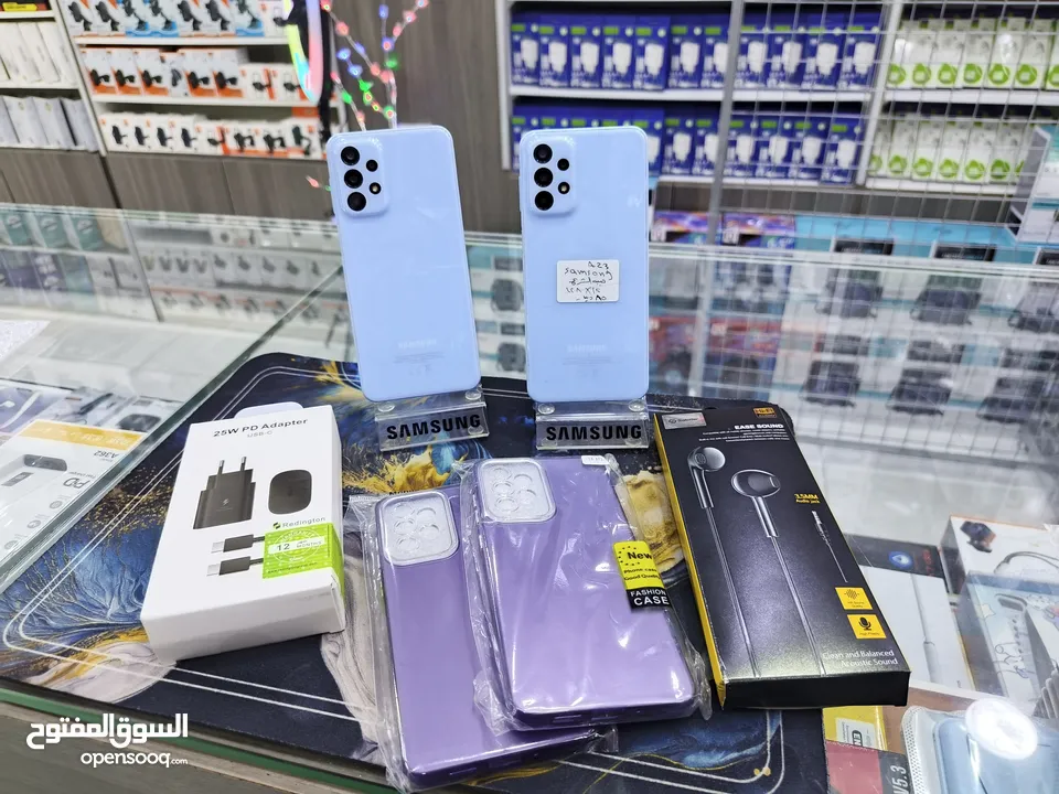الازرق البارد متوفر SAMSUNG A23 رام 12 جيجا 128 بدون كرتونه معه بكج هدية متوفر توصيل
