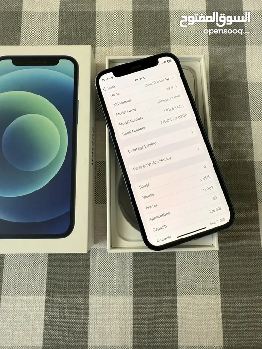 IPhone 12 mini blue 128GB used / 145JD