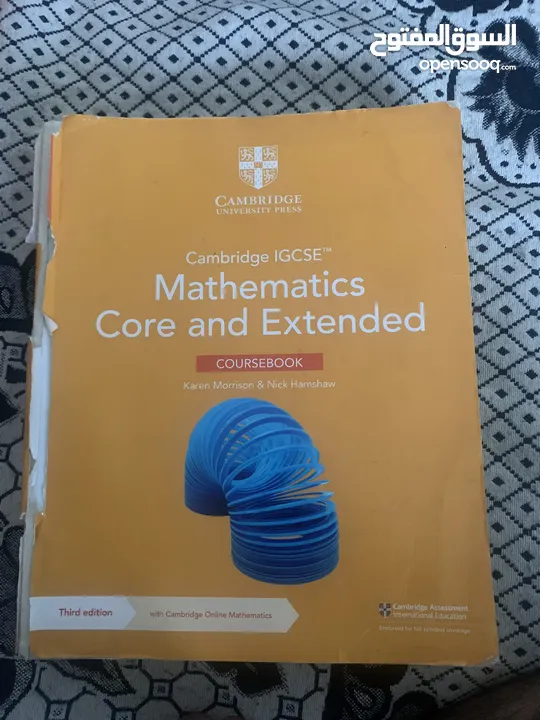 كتب نضام IGCSE الماده: math الرياضيات كتابين: coursebook و practice book