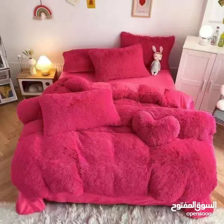 لحاف ريش النعام دبل فيس مجوز – 4 قطع