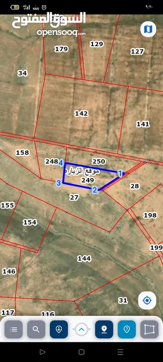 قطع اراضي للبيع الموقر/ الزباره كل قطعه 5دونمات