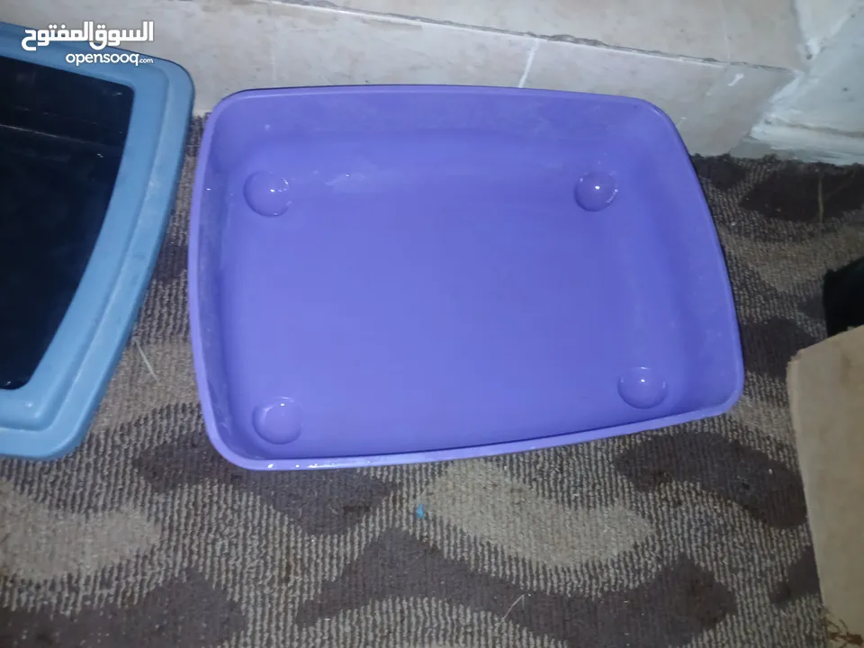 خمسة اقفاص ابحالة جيدة قابل للبدل او لتر بكس