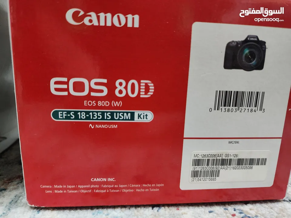 كاميرا كانون 80D تلمع لمع كأنها جديدة Canon 80D camera like new