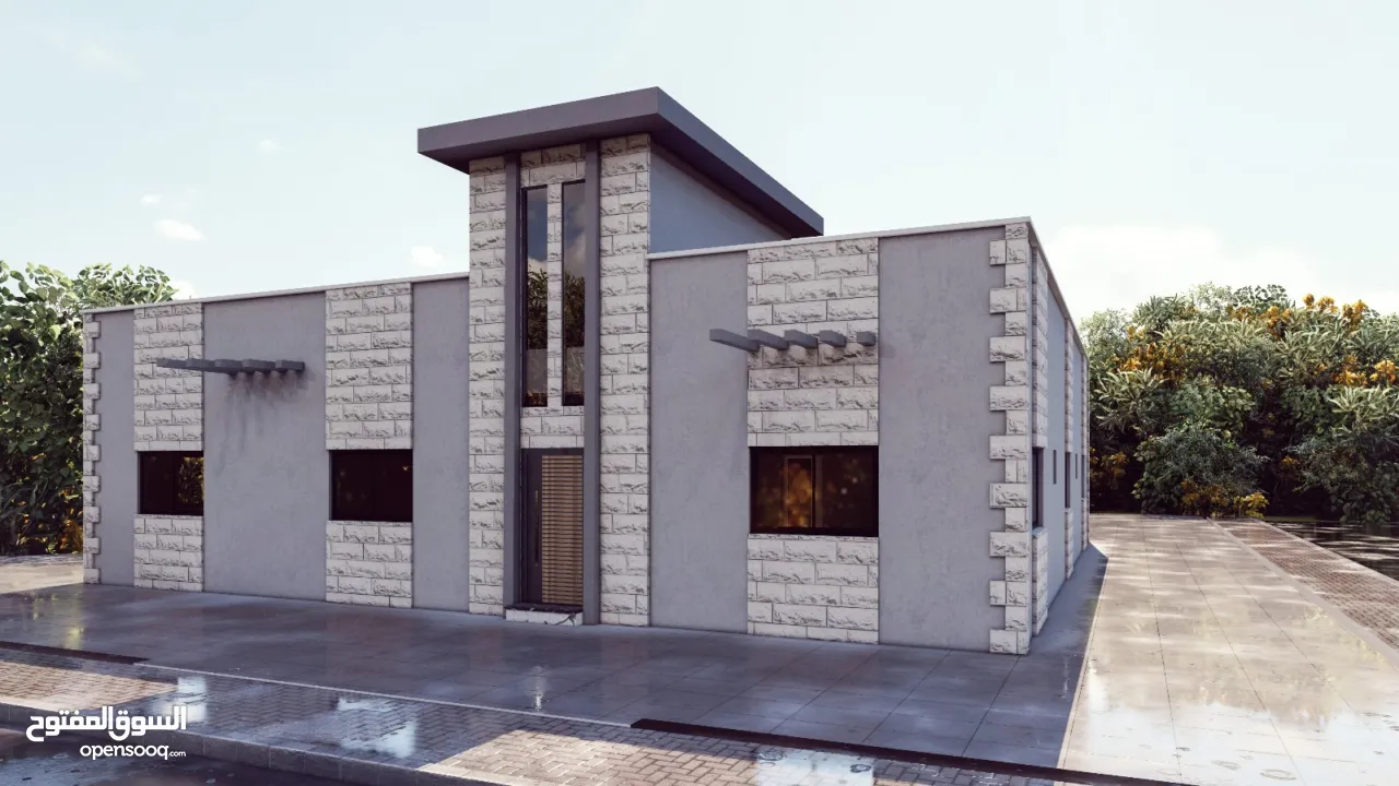 بيت متسقل على ارض ومسوره