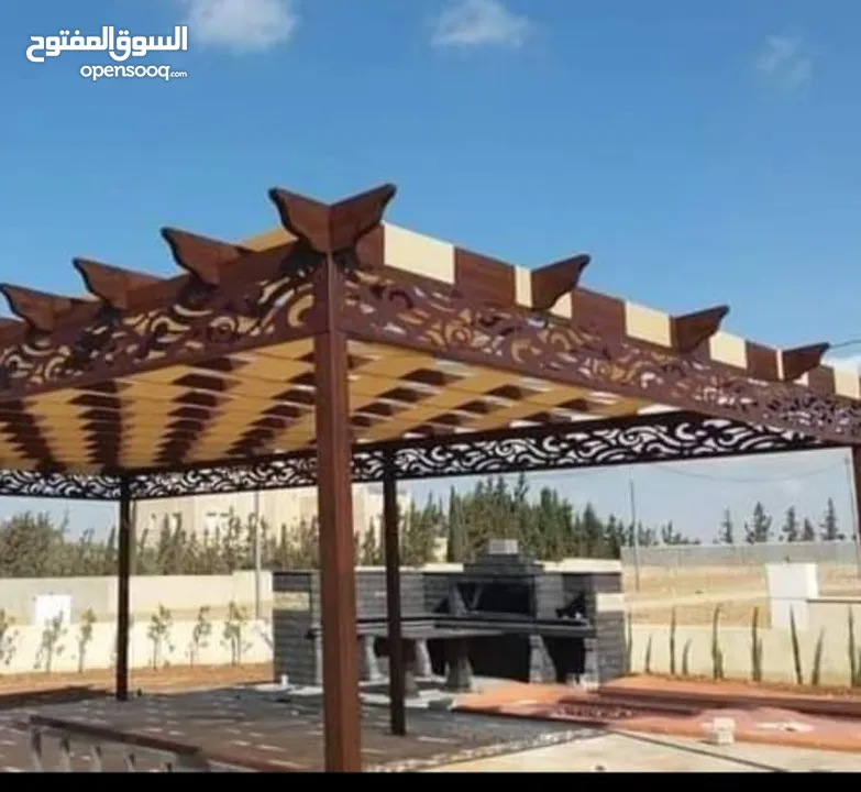 مظلات خارجية مضلات خارجية تفصيل اشرعة برقولات خارجية سواتر جانبية تجهيز شاليهات