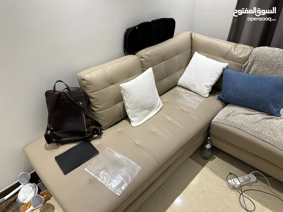 L shape couch like new for sale