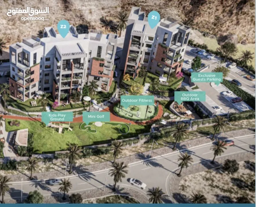 STUNNING 3+1 BEDROOM APARTMENT IN MUSCAT BAY/ غرفة ب3 غرف مع غرفة خادمة في خليج مسقط