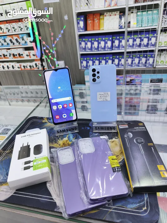 الازرق البارد متوفر SAMSUNG A23 رام 12 جيجا 128 بدون كرتونه معه بكج هدية متوفر توصيل