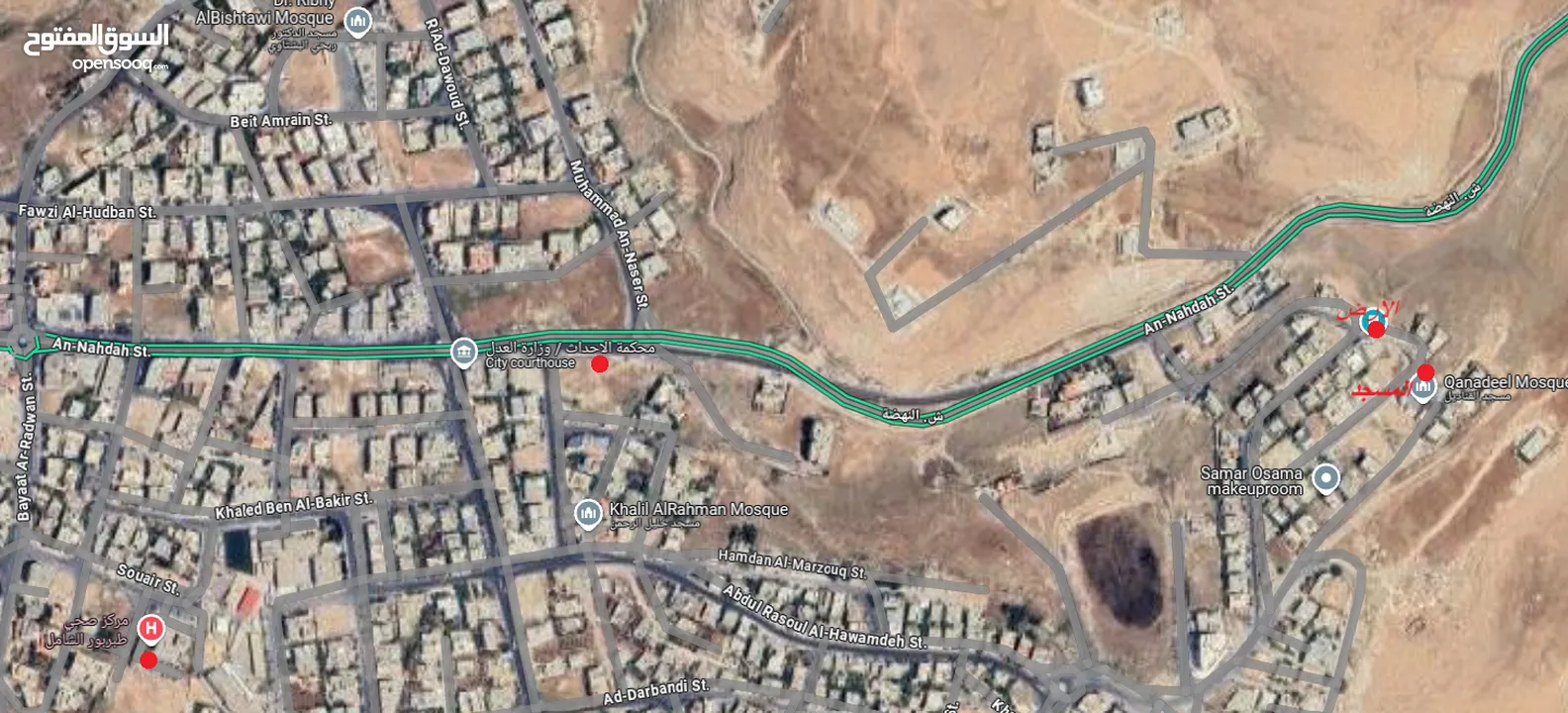 أرض مميزة للبيع في طبربور عين أرباط بجانب مسجد القناديل ترخيص جاهز وجميع الخدمات موجودة مثل صرف صحي