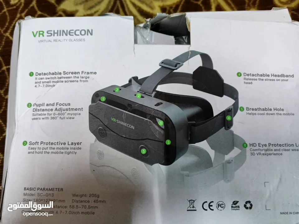 نظارة vr الواقع الافتراضي بسعر مغري مش مستعمل نهائيا