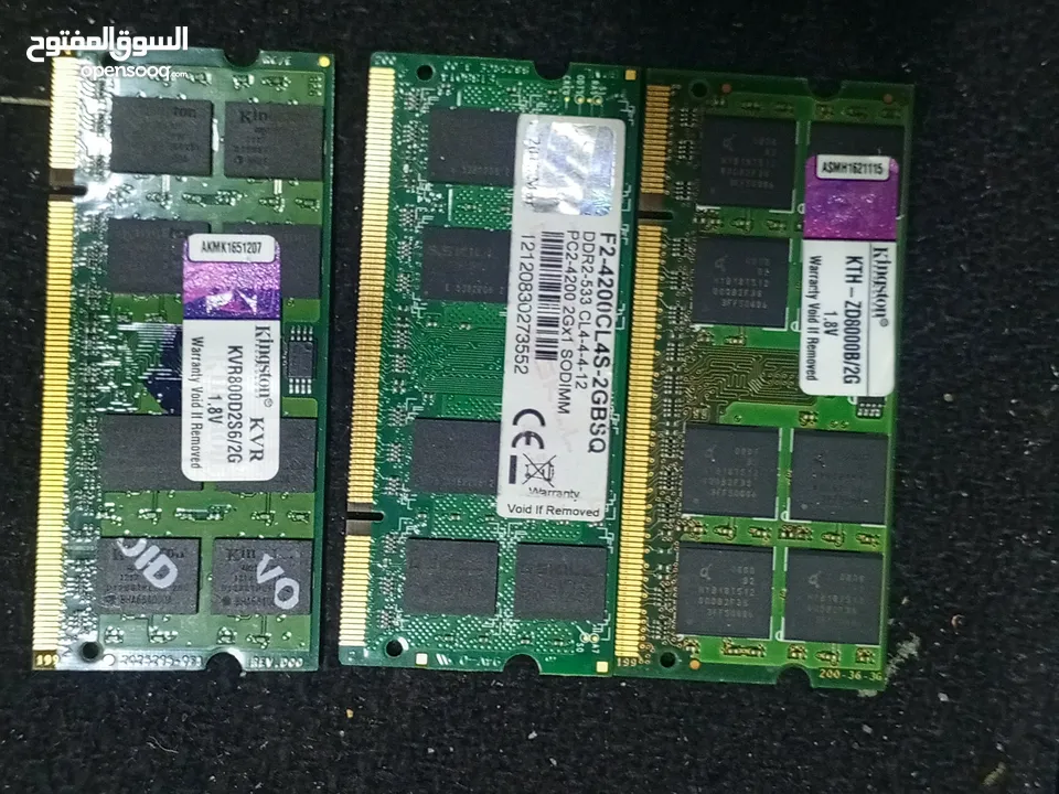 رامات لاب توب ddr2. ddr3  ddr4