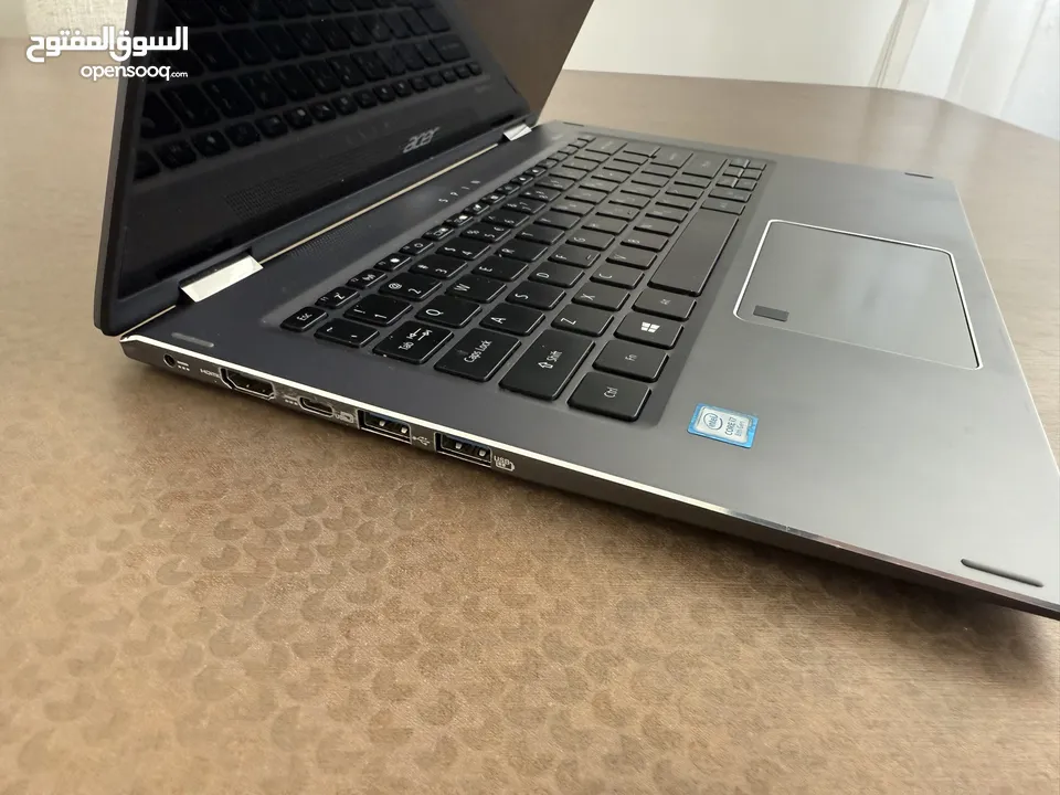 لابتوب + تابليت Acer Spin 13.3” SP513-53N Intel i7 8th Gen 2-in-1 Touchscreen Laptop