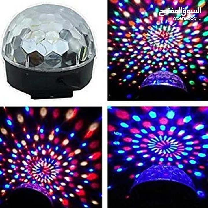 سماعة بلوتوث مع اضاءة (ديسكو) MP3 LED MGIC BALL LIGHT