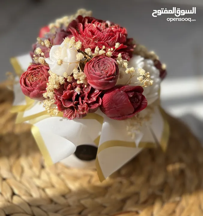 باقات وتوزيعات من الشمع تضيء مناسباتك مشكاة   هدايا وتوزيعات من القلب بتصميم مميز  مشكاة