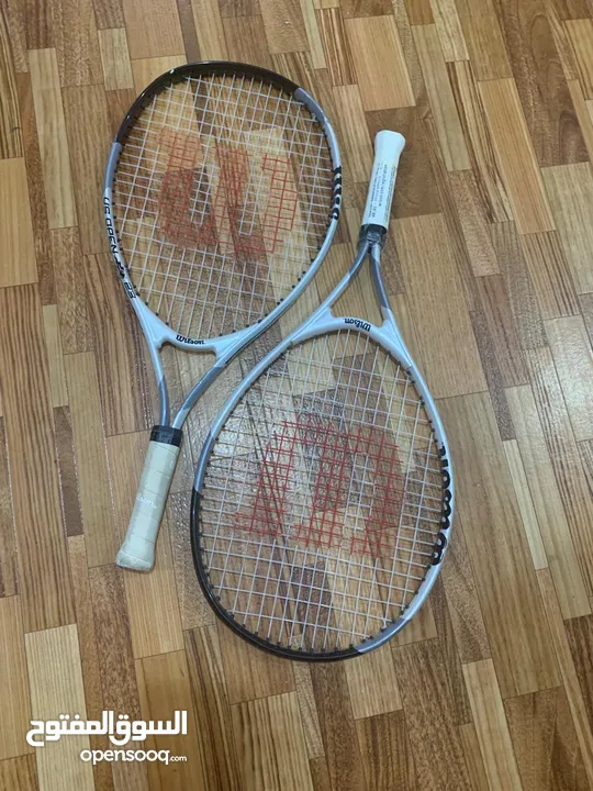 Wilson Tennis Rackets (1 new, 1 used)