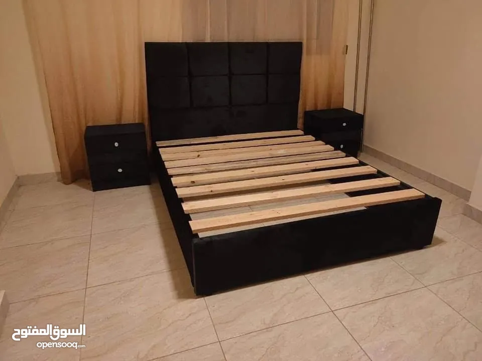 سرير كبتونيه قماش همر قطيفه يناسب جميع الأذواق جميع موديلات السرير موجوده