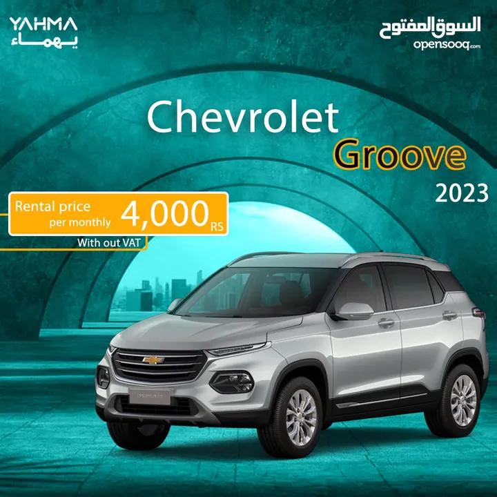 Chevrolet Groove 2023 for rent - free delivery for monthly rent