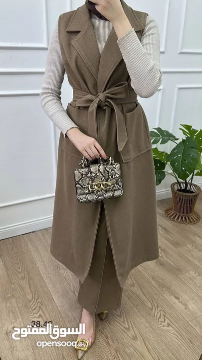 طقم شتوي صوف ناعم – موديل راقي – ألوان متعددة