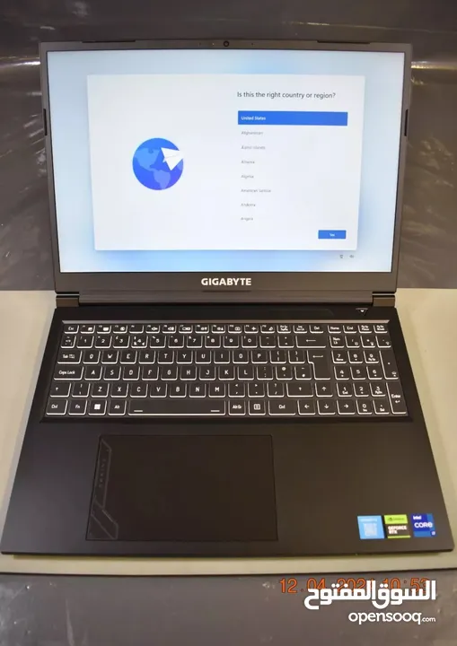 USED GIGABYTE G6 16" Gaming Laptop - Intel Core i7, RTX 4060, 1 TB SSD
