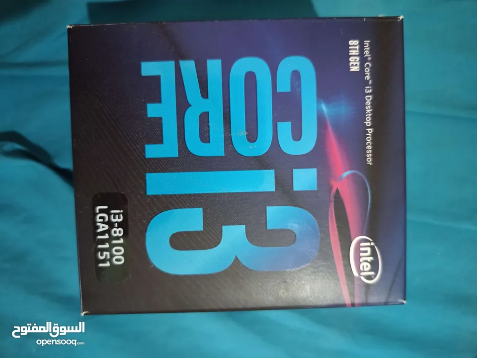 معالج i3 8100 , مع مذر بورد  prime b360m-k  , البيع للقطعتين فقط و ليس كل وحده لحال