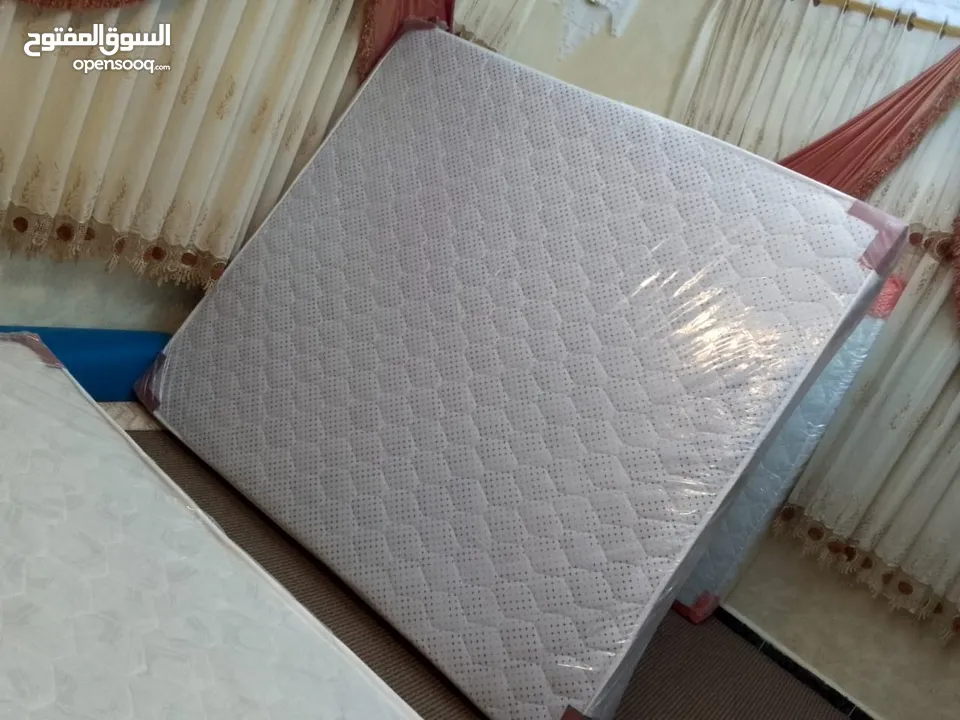 عروض نار على فرشات الزنبرك المجوز فقط 50دينار  170*190*25 200*180*25 قماش جاكار تركي مبطن