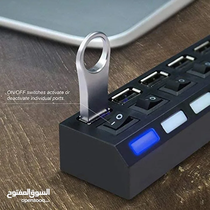 موزع USB 7 Port USB 2.0 Hi-Speed Hub