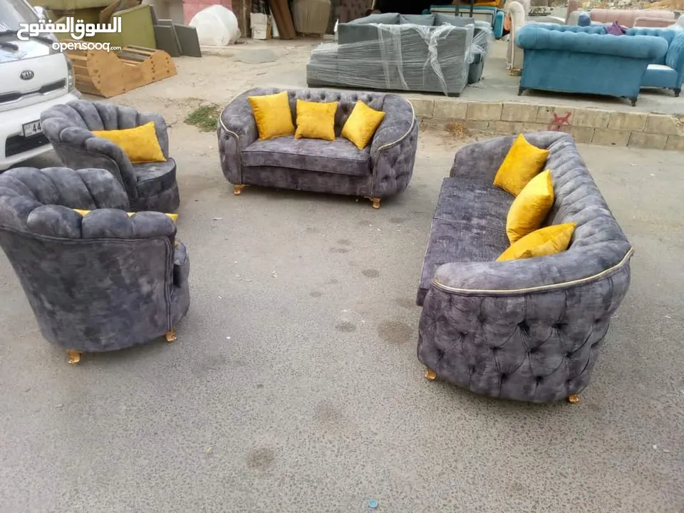 كنب 7مقاعد جميع الالوان متوفره عرض لاسبوع فقط 249
