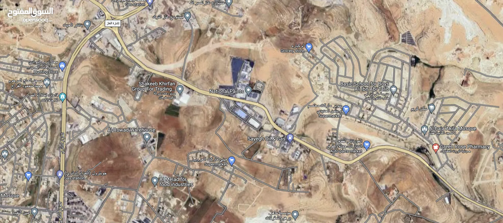 اراضي تبدأ من 525 م للبيع في ابو علندا / بالقرب من اشارات الغاز