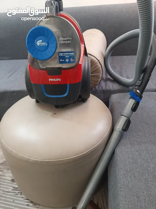 مكنسة كهربائية ماركة فيليبس 1900W شغاله 100%  قوة شفط عاليه Phillips vacuum 1900W working fine