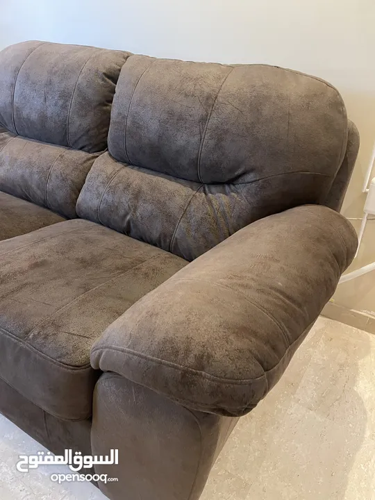 Nabuk Fabric Sofa Set (3 piece)