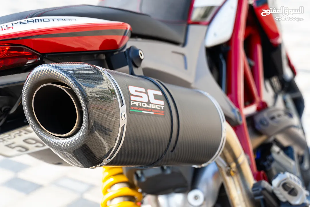 Ducati Hypermotard 821 with SC Project Exhaust