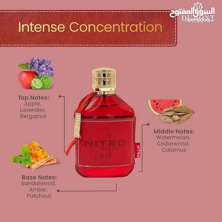 عطر نيترو ريد (الأحمر) من ديمونت للرجال سعة 100 مل