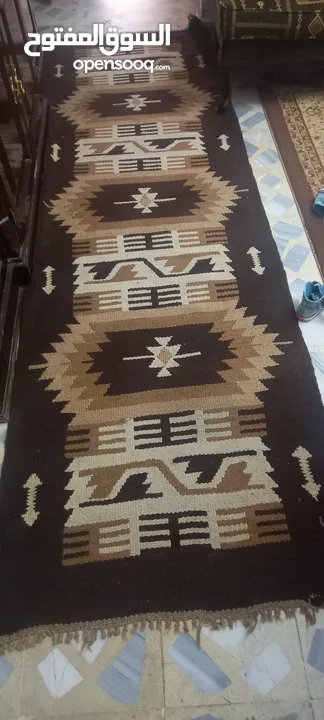 سجاده ممر طويل بني وعسلي حاله ممتازه