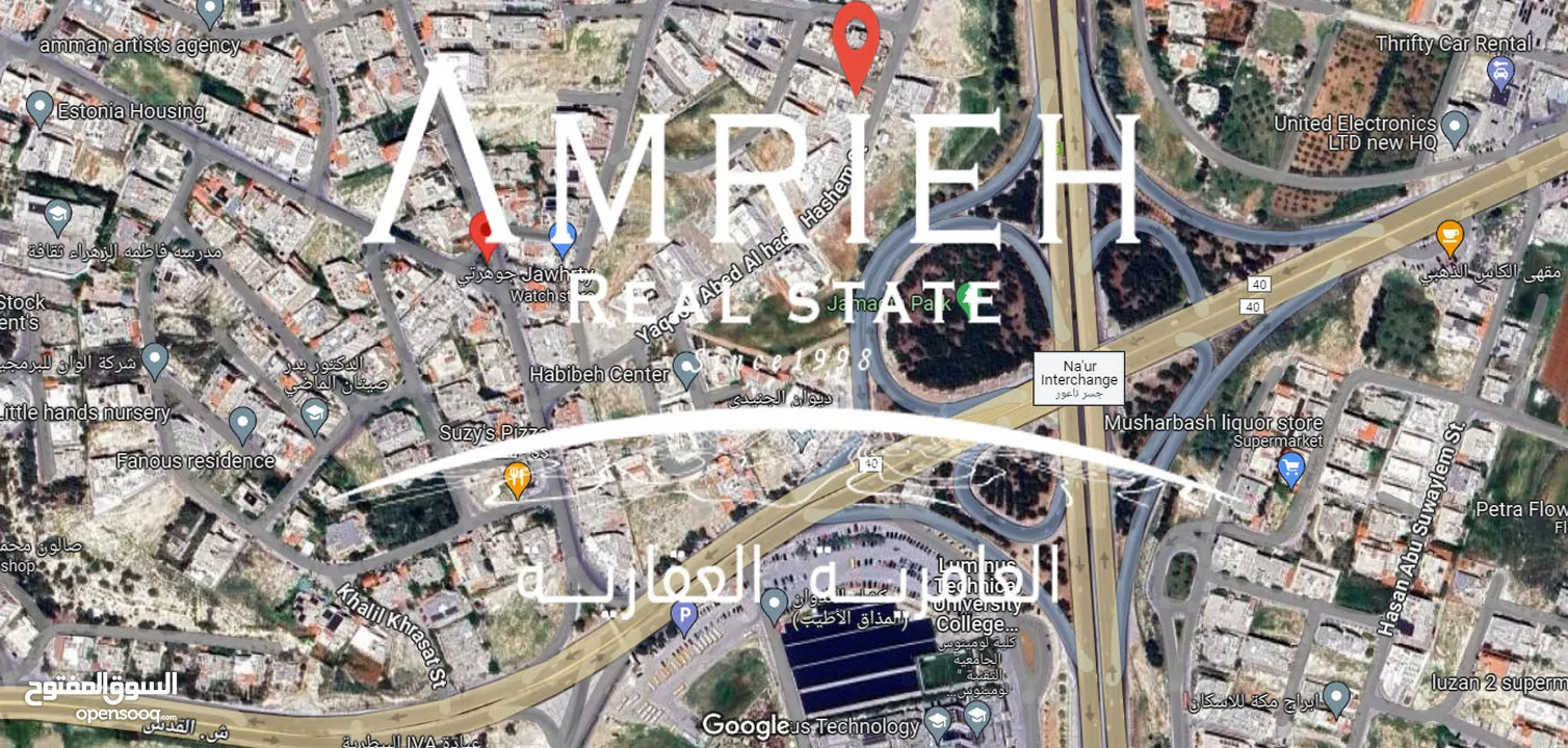 ارض سكنية للبيع في قرية النخيل / خلف ديوان الجنيدي (طريق المطار)
