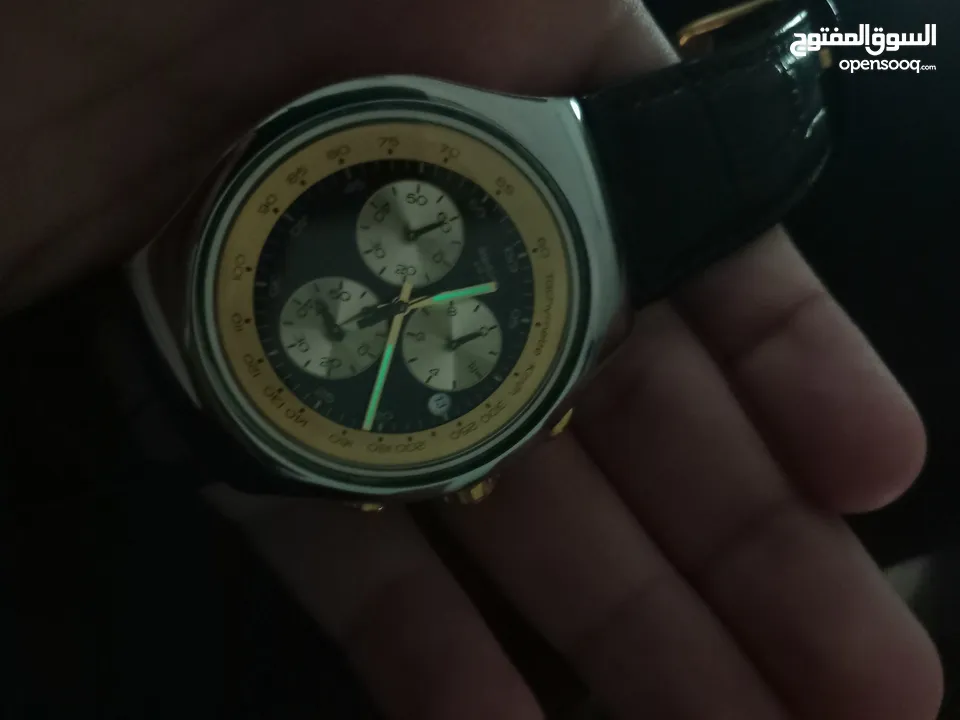 Swatch Irony Gold and Black  بسعر مميز جدا شبه وكالة