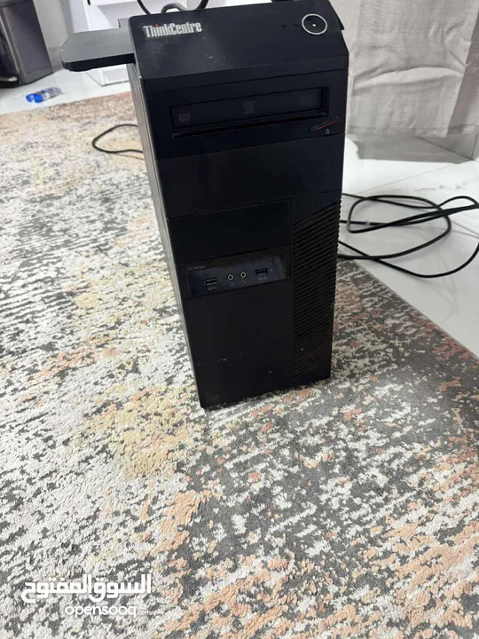 جهاز كمبيوتر Lenovo ThinkCentre + شاشة 144Hz – جاهز للألعاب والعمل!  .........................