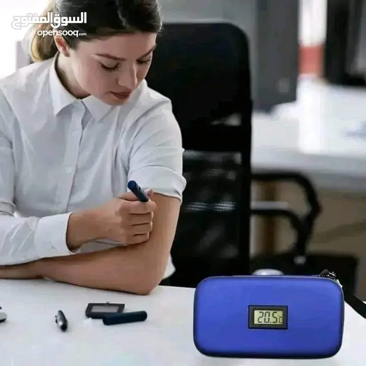 حافظه الادوية و الانسولين بشاشة ديجيتال حافظة دواء الطبيه و انسولين شنطه حفظ الدواء